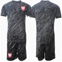 Polen Målvakt Replika babykläder Bortaställ Barn EM 2024 Kortärmad (+ korta byxor)